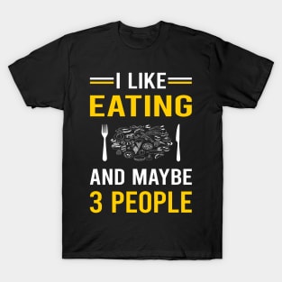 3 People Eating T-Shirt